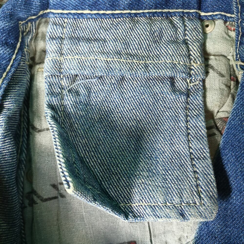 FUBU The Collection Baggy Jeans Women Size‎ 14 Blue Carpenter 28x27 Streetwear - Picture 12 of 13